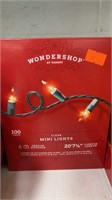 4 Boxes of Wondershop Clear Mini Lights, 100 per