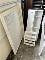 4pc White Shelves