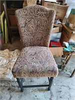 Fabric Covered Bar Height Chair