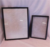 2 display cases, largest is 16" x 12" -