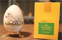 1981 Goebel Easter Egg w/ Stand