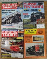 Magazine lot, railroad model, classic toy trains