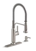 KOHLER Ealing Pre-Rinse Spring Vibrant Stainless