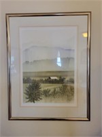 NUMBERED & SIGNED BARN SCENE PRINT