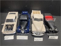 Group of 4 plastic models - 1967 Ford Mustang,