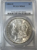 1884 O PCGS MS 64 Morgan Silver Dollar