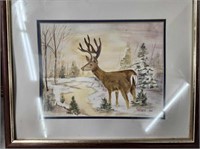 R. Williams Deer Drawing