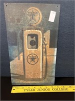 Vintage Texaco Pump Metal Sign
