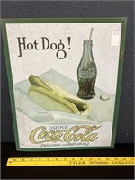 Vintage Coca Cola Metal Sign