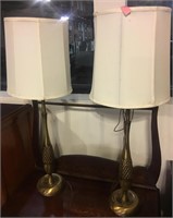 (2) vintage lamps