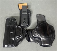 2 - Leather Holsters & Mag Pouch