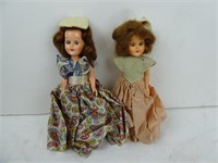 Lot of 2 Vintage Dolls with Moving Eyes