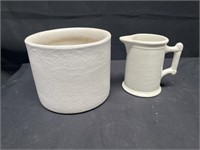 Vintage White Stoneware