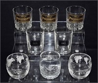 8pc Assorted Liquor Glasses 3" - 3.5"