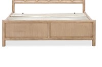 Dorsey Wooden Panel Bed in Granola footboard