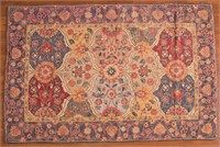 Hooked rug, approx. 3.9 x 5.9