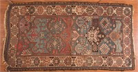 Antique Caucasian rug, approx. 3.11 x 7.2
