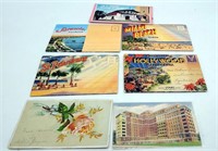 Postcards Travel Hollywood Miami Florida Californi
