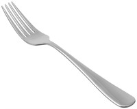 Basics Stainless Steel Dinner Forks with Round Ed