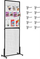 Cathyeen 6' x 2' Wire Grid Panel Display Rack