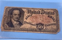 US fractional currency: 50 cent 1875