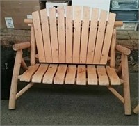 Wood Patio Yard Bench, Approx. 47" Long