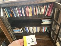 Books in cabinet only
