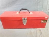 Red Metal Bench Mark Tool Chest with Contents