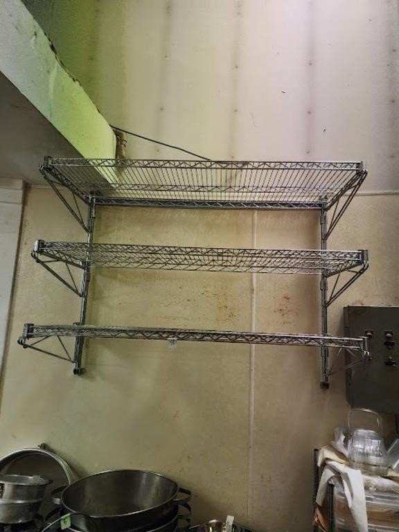 SET 3 WALL SHELVES 48" X 18" EACH