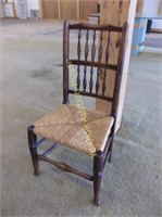 Oak and Rush Chair