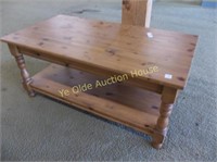 Knotty Pine Cabin Style Coffee Table