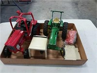 2 1/16 scale tractors both have damage