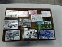 assortment of toy farmer tractors