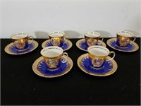 6  tea cup and saucer sets