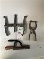 Two Jaw Gear Puller, squeeze clamp, copper