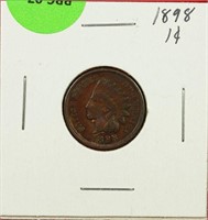 1898 Indian Cent AU