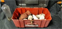 Craftsman tool box with vintage kid shoes