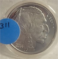 2014 REPLICA BUFFALO NICKEL ROUND