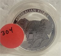 2014 1/2 OZ. AUSTRALIAN KOALA  ART ROUND