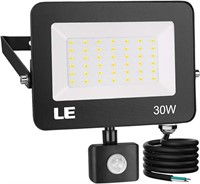 LE LED Flood Light with Motion Sensor, 30W 3000lm