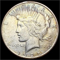 1925-S Silver Peace Dollar CLOSELY UNCIRCULATED