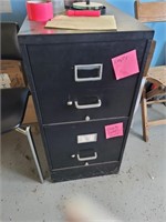 Black filing cabinet