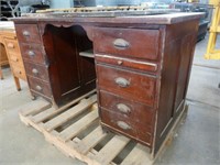 large wooden desk