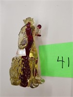 Venetian glass poodle made in Italy
