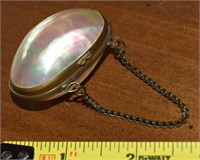 Antique French Mother of Pearl Shell Coin Purse