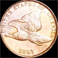 1857 Flying Eagle Cent UNCIRCULATED