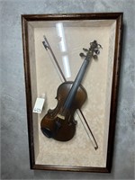 Old Violin In Shadow Box