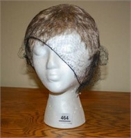 Wig; Short Pixie Cut on Styrofoam Mannequin Head