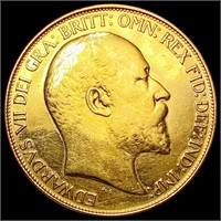 1902 British 5 Pound Gold Coin 1.7775oz LIGHTLY