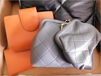 3 ladies clutch purses - Princess Gardner leather
